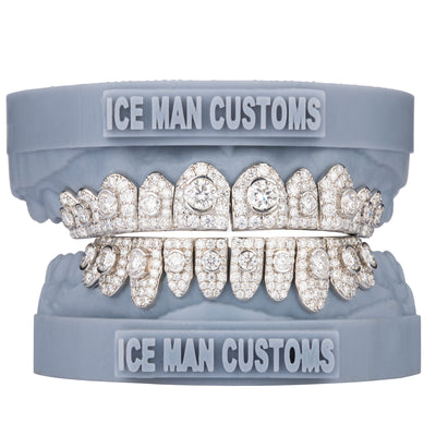 VVS Moissanite Diamond Grillz (Honey Moon Set)