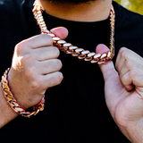 Handmade Cuban Link Necklace ROSE GOLD