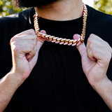 Handmade Cuban Link Necklace ROSE GOLD