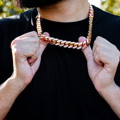 Handmade Cuban Link Necklace ROSE GOLD
