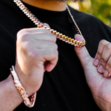 Handmade Cuban Link Necklace ROSE GOLD