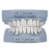 VVS Moissanite Diamond Grillz (JUMBO Honey Comb Set 6 Pointer)