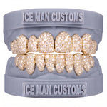 Gold Colour: Yellow – VVS Lab Diamond Galaxy Set Grill in yellow gold, IceMan Customs