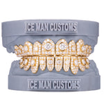 Gold Colour: Yellow – Natural Diamond Honeymoon Set Grill in yellow gold, IceMan Customs