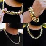 Cuban link details collage