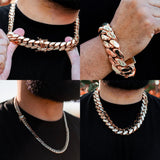 Rose gold set collage