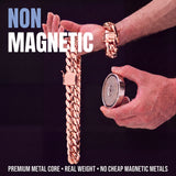 Non magnetic rose gold