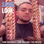 Same look rose gold comparison