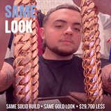 Same look rose gold comparison