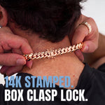 14K stamped rose gold