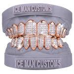 Gold Colour: Rose – VVS Lab Diamond Invisible Set Grill in rose gold, IceMan Customs