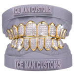 Gold Colour: Yellow – VVS Lab Diamond Invisible Set Grill in yellow gold, IceMan Customs
