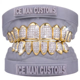 Gold Colour: Yellow – VVS Lab Diamond Invisible Set Grill in yellow gold, IceMan Customs