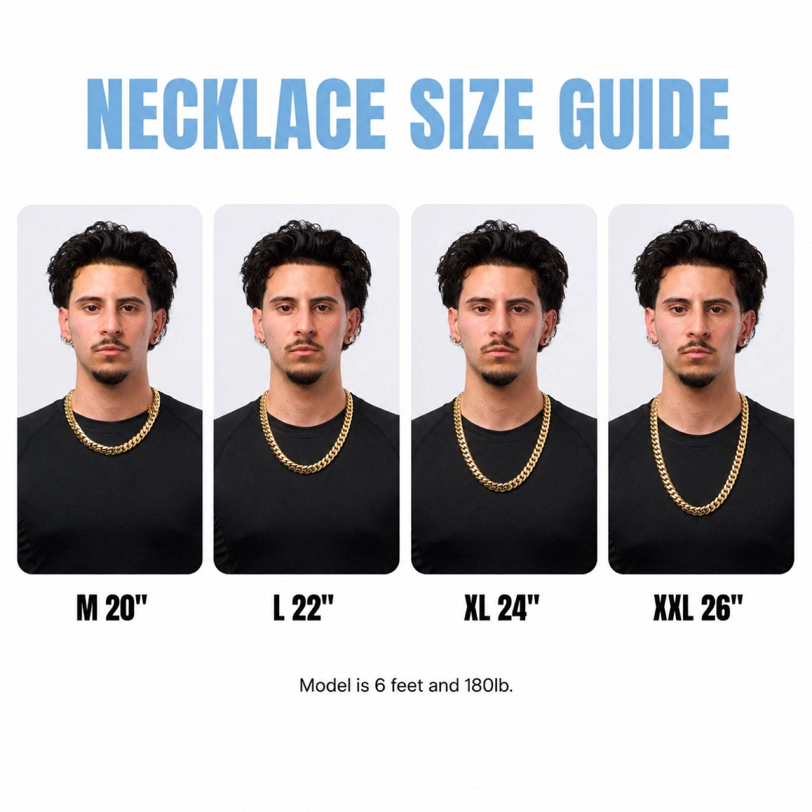 Necklace size guide